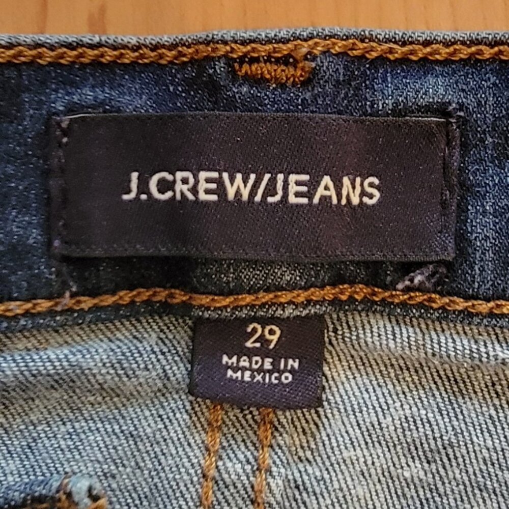 J. Crew 9" High-Rise Toothpick Stretch Denim Jeans - 29 (size 8) - Picture 7 of 9